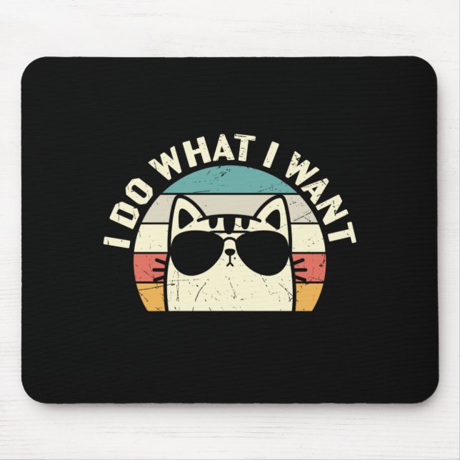 Ich tue, was ich Gewollt habe Mousepad (Vorne)