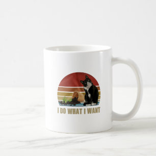 Ich tue, was ich Gewollt Katze zerstören alles ver Kaffeetasse