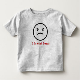 Ich tue, was ich Kleinkind-Shirt will Kleinkind T-shirt