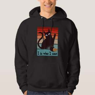 Ich tue, was ich Rebellenkatze gewollt habe, die e Hoodie