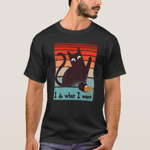 Ich tue, was ich Rebellenkatze gewollt habe, die e T-Shirt