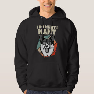 Ich tue, was ich walisisches Corgi Gewollt Vintag Hoodie