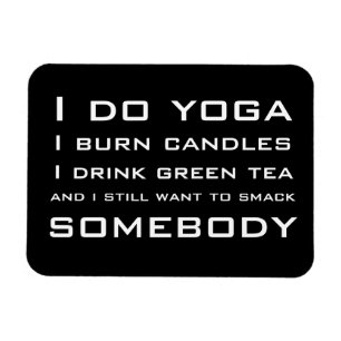 Ich tue Yoga Magnet