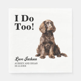 Ich tue zu amerikanischer Wasserheirat Serviette