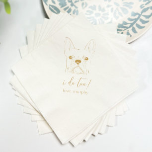 Ich tue zu Hochzeiten Napkins Serviette