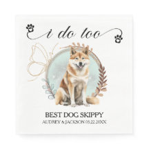 Ich tue zu Pet Akita Anu Dog Foto Hochzeit