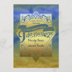 ICH TUN BARBECUE GRILLEN Beach Dusche Verlobung Einladung