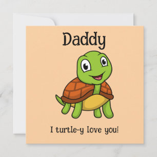 Ich Turtley Liebe Sie Papa! Schildkröte des niedli Karte