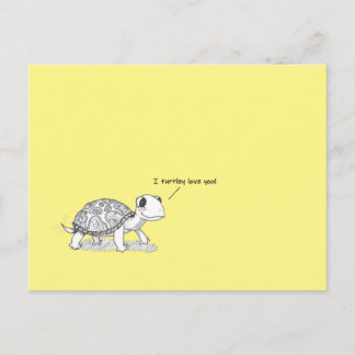 Ich Turtley Liebe Sie! Postkarte