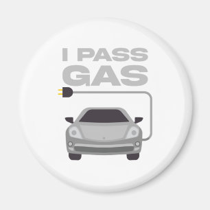 Ich übergebe Gas Electric Car Automobile Fahrzeug Magnet