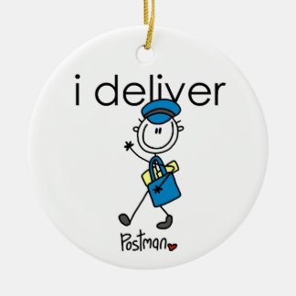 Ich übergebe Mail-Träger Keramik Ornament