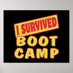 ICH ÜBERLEBT BOOT CAMP POSTER