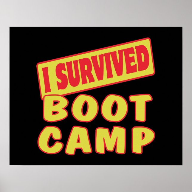 ICH ÜBERLEBT BOOT CAMP POSTER