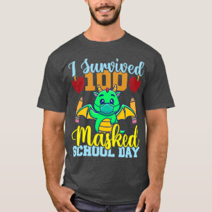 Ich überlebte 100 Masked School Days Dragon Lover T-Shirt