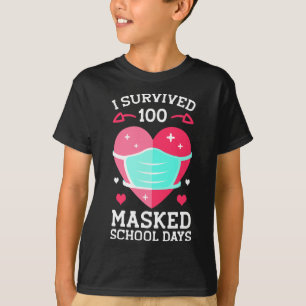 Ich überlebte 100 maskierte Schultage - 100. T-Shirt