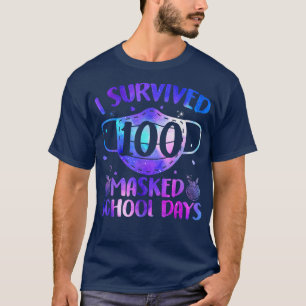 Ich überlebte 100 maskierte Schultage am 100. Tag T-Shirt
