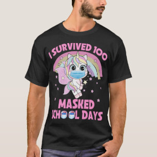 Ich überlebte 100 maskierte Schultage T-Shirt