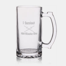 Ich überlebte 100 Minuten Krieg Tasse Etched