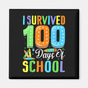 Ich überlebte 100. Schultage 100 Schultage Magnet