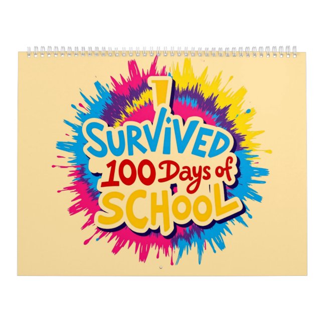 Ich überlebte 100 Schultage Kalender (Titelbild)