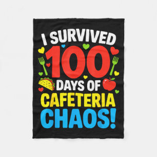 Ich überlebte 100 Tage Chaos in der Cafeteria Lust Fleecedecke