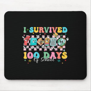Ich überlebte 100 Tage der Schule glücklich 100. T Mousepad
