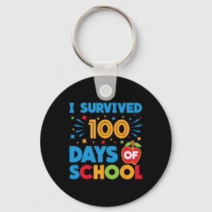 Ich überlebte 100 Tage der Schule glücklich 100. T Schlüsselanhänger
