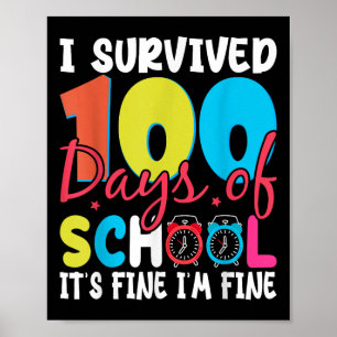Ich überlebte 100 Tage der Schule seine Schönheit Poster