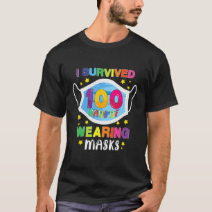 Ich überlebte 100 Tage Quarantäne 100 Tage Schule T-Shirt