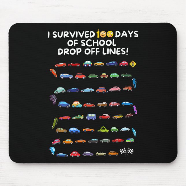 Ich überlebte 100 Tage Schulabbruch - 100 Mousepad (Vorne)