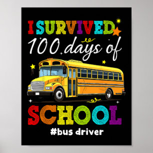 Ich überlebte 100 Tage Schuljunge Mädchen Kinderbu Poster