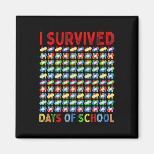 Ich überlebte 100 Tage Schullehrer Kinder Bynd Ai Magnet