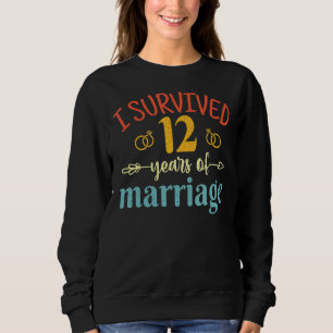 Ich überlebte 12 Jahre Ehe Paar 12. Sweatshirt