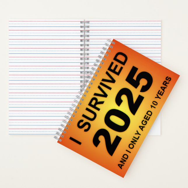 Ich überlebte 2025 notizbuch (Innen)