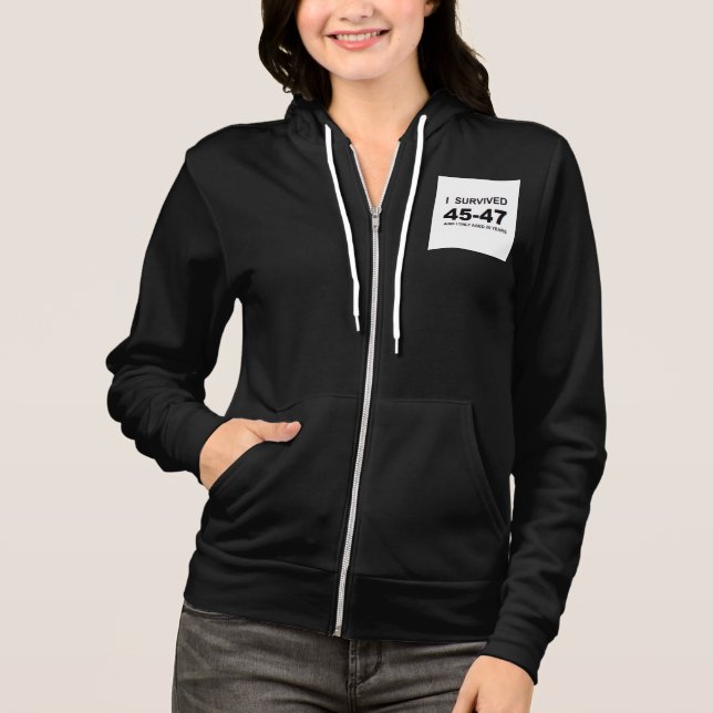 Ich überlebte 45-47 hoodie (Vorderseite)