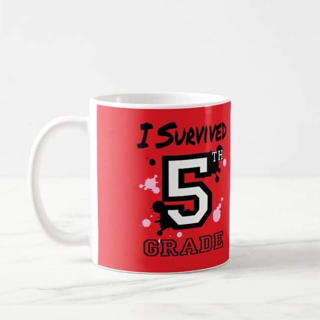 Ich überlebte 5. Klasse Kaffeetasse (Links)