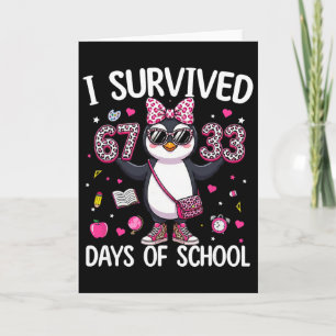 Ich überlebte 67 33 Tage Schulzeit Lehrer Kinder 1 Karte