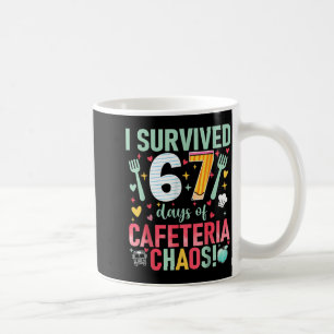 Ich überlebte 67 Tage Cafeteria-Chaos Kantinen-Dam Kaffeetasse