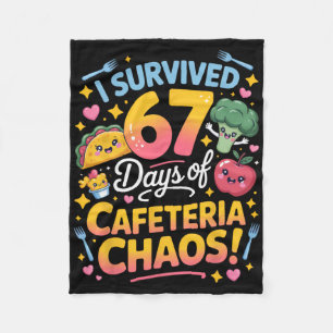 Ich überlebte 67 Tage des Cafeteria-Chaos Lehrer H Fleecedecke