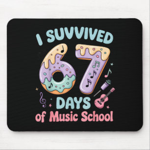 Ich überlebte 67 Tage Musikschule 67 Meme Student Mousepad