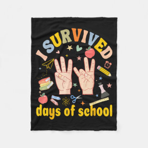 Ich überlebte 67 Tage Schul-Amerikanische Gebärden Fleecedecke