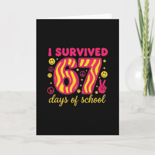 Ich überlebte 67 Tage Schule 100 Tage Brainrot Six Karte
