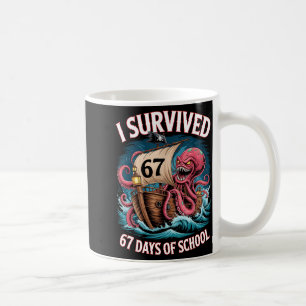 Ich überlebte 67 Tage Schule 6-7 Jungen Kinder bew Kaffeetasse
