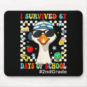 Ich überlebte 67 Tage Schule Lustige Gans Jungen 2 Mousepad