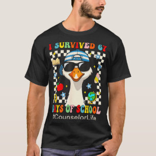 Ich überlebte 67 Tage Schule Lustige Gans Jungen L T-Shirt