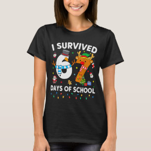 Ich überlebte 67 Tage Schule Lustiges Meme Sechs S T-Shirt