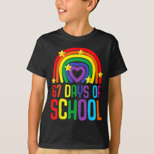 Ich überlebte 67 Tage Schule Lustiges Meme Student T-Shirt