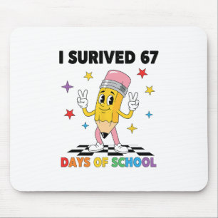 Ich überlebte 67 Tage Schule Six Seven Meme für mi Mousepad