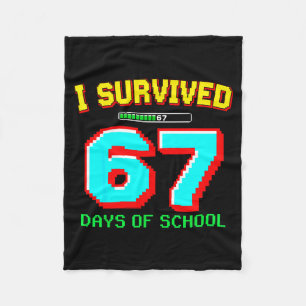 Ich überlebte 67 Tage Schuljungen Sechs Sieben Mem Fleecedecke