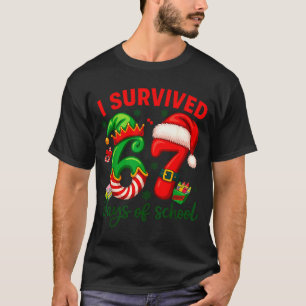 Ich überlebte 67 Tage Schulkalender Weihnachts-Can T-Shirt